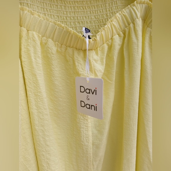 Davi n Dani NWT 3X yellow maxi dress - Picture 3 of 4